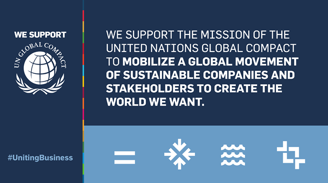 We support the mission of the United Nations Global Compact — #UnitingBusiness